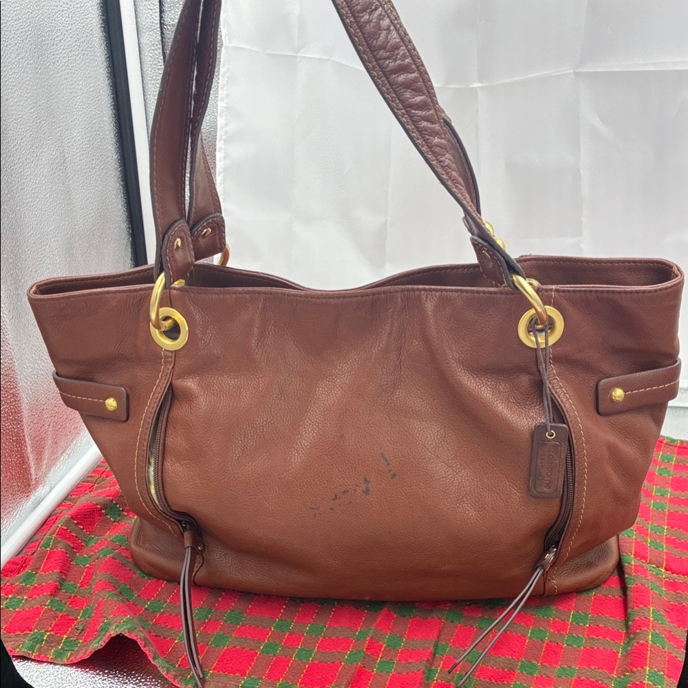 Liz Claiborne Brown Leather Shoulder Bag